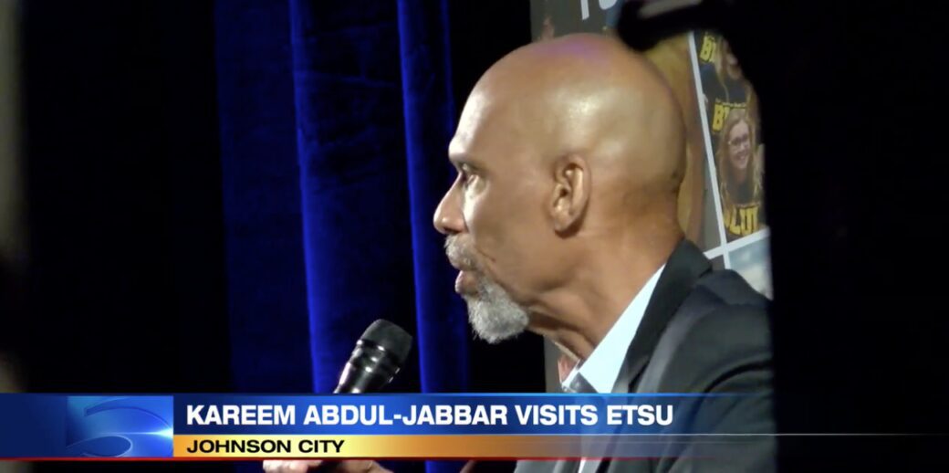 Kareem Abdul-Jabbar visits Johnson City